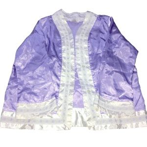 Vintage silky lavender american girl cardigan.